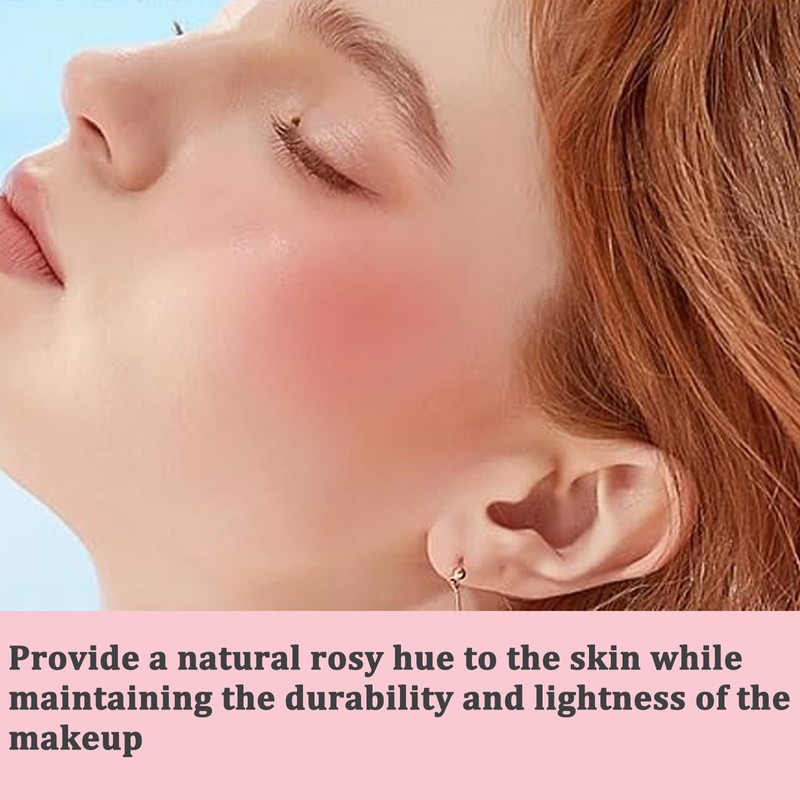 Natural-Looking Liquid Blush with Soft Cream Texture, Long-Lasting Formula for
