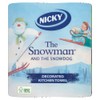 Nicky The Snowman and The Snowdog Decorated Kitchen Towels, Pack