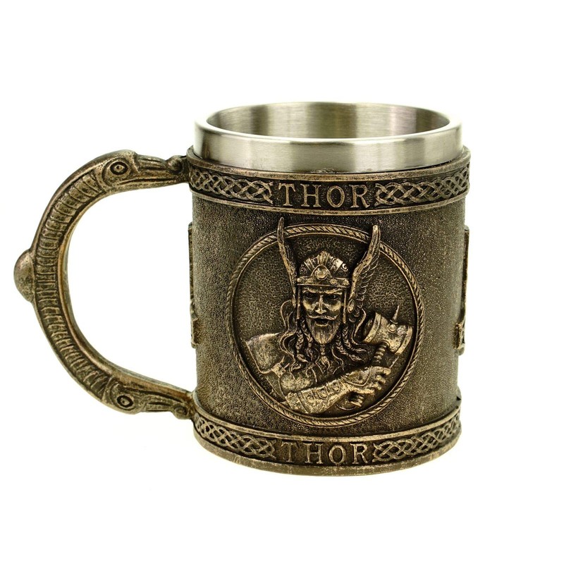Vogler 816-932 Viking Thor Jug with Metal Insert Odin Nordmen