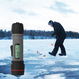 Fish Depth Finder Handheld Fish Finder Wireless Waterproof Sonar Fish Finder for Ice Fishing