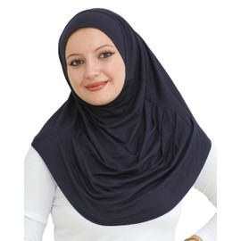 Prien Chic Hijab for Women, Turkish Headscarf, Muslim, Women Clothing Scarf Dresses, Muslim Soft Jersey Headscarves, Burka, Easy Hijab Set, Muslim Abaya, navy