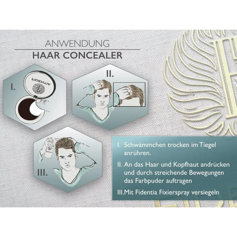 Fidentia Hair Concealer Hair Thickening Hair Powder for Hair Roots