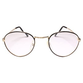 Round Gold Frame Old School True Vintage 80s 90s Reader 1.25 Reading Glasses