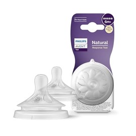 Philips Avent BPA Free Natural Fast Flow Nipples, 2 Count