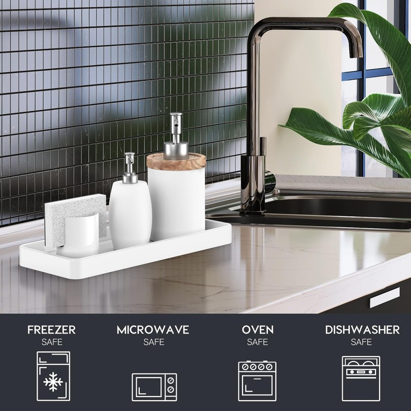 Gurygo 12" Countertop and Vanity Tray - Kitchen Tray for