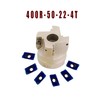 2inch R8-FMB22 Face Mill Arbor with BAP400R 50-22-4T 50mm/1.9inch Face