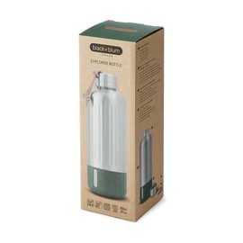 BLACK + BLUM Stainless Steel Explorer Insulated Water Bottle | Leak Proof, Vacuum Hydro Flask | Hot or Cold Drinks Tumbler | Olive, 21 oz / 650 ml