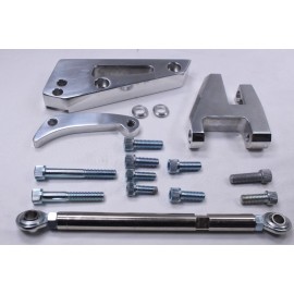 CNCRSR FOR SBC SMALL BLOCK CHEVY SHORT WATER PUMP SWP ALUMINUM ALTERNATOR BRACKET KIT