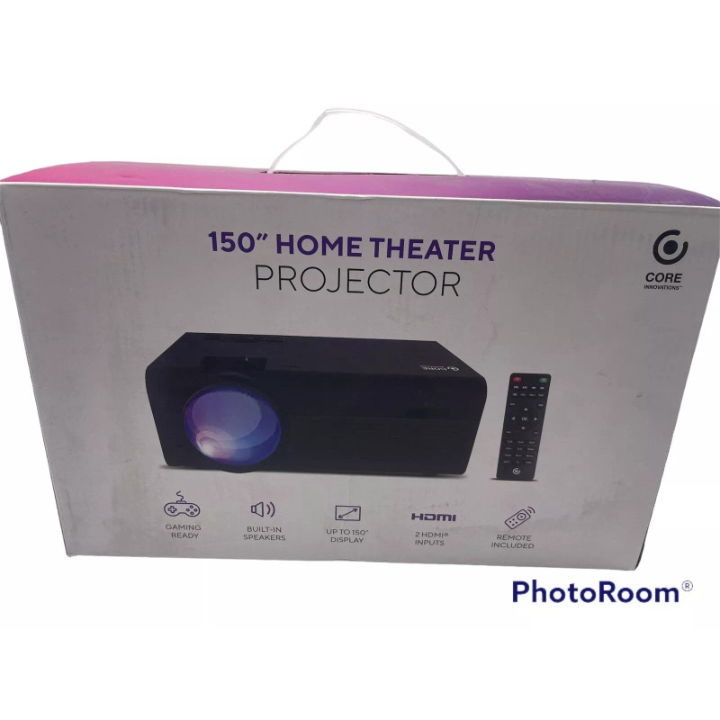 Core Innovations 150” LCD Home Theater Projector - Gaming Ready