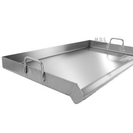 M.D.S Cuisine Cookwares Griddle Grill Stainless Steel 32" X 17" Plancha BBQ Heavy Duty Comal Outdoor Stove New