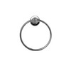 Croydex QM461541 Glue-Fix Worcester Towel Ring, Easy Fit No Drilling