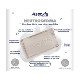 ASEPXIA 4 Pack Jabón en Barra NeutroDerma Cara y Cuerpo 100g