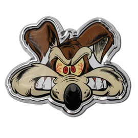 Elektroplate Wile E. Coyote All Metal Emblem for Cars, Trucks, and All Auto | Universal Fit at 3.5" x 3.0" | Weatherproof