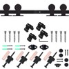 TSMST 12FT Sliding Barn Door Hardware Kit for Double Wood