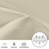 Oxford Homeware Cream Pillow Cases 2 Pack Brushed Microfiber –