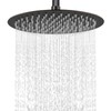 Midanya Round Rainfall Shower Head High Pressure Stainless Steel Waterfall