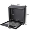 Locking Mailbox Wall Mounted Vertical mailboxes with Key Lock Large