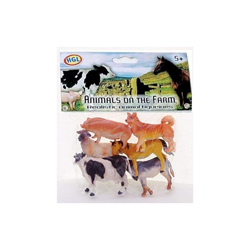 HGL Farm Animals Realistic Figures (Set of 6)