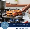 Rachael Ray Cook + Create Nonstick Stovetop Griddle/Grill Pan, Square,