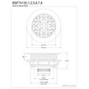 Kingston Brass BSFT4135 Watercourse 4-1/4" Round Brass Shower Base Drain,