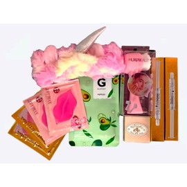 KIT MAQUILLAJE PARA PIEL PERFECTA CEPILLO LIMPIADOR FACIAL SKIN CARE CON MASCARILLAS DIADEMA Y CIDO FACIAL SET MAQUILLAJE SKIN CARE PARA PIEL BRILLANTE JUEGO DE MASCARILLAS CON CEPILLO PARA MUJERES