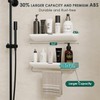 Coalinker Shower Shelf with Towel Bar- Modern Bathroom Organizers Storage