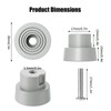 6-Pack Door Stopper Replacement Rubber Tips, Heavy Duty Kickdown Door