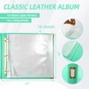 Craftask 12x12 Photo Album 3 Ring Binder, PU Leather Cover