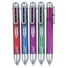 Raymond Geddes 6-in-1 Retractable Ballpoint Pen (Pack of 12)