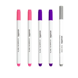 KEARING Erasable Marker Set, Disappearing Ink for Fabric Embroidery, Air/Water Erasable Marker (Air-Erasable)