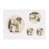 4 x 'Dapple Cob Horse Standing' Temporary Tattoos - Water