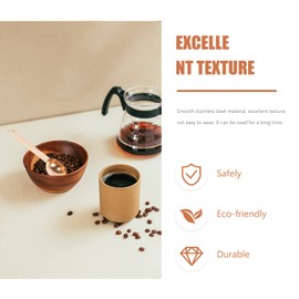 Ciieeo 1 Set Measuring Spoon Measuring Cup Set Mini Spoon Copper Measuring Cups Baking Measuring Spoons Measure Serving Spoons Sugar Measuring Household Coffee Spoon Stainless Steel