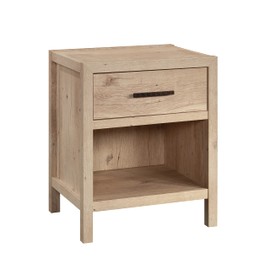 Sauder Pacific View Bedroom Night Stand, Spacious Storage, 1 Drawer Nightstand, Prime Oak Finish