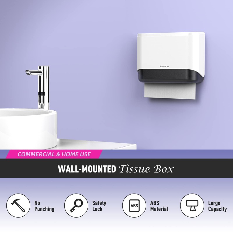 Bertreno Commercial Paper Towel Dispenser Wall Mount Paper Towel Holder