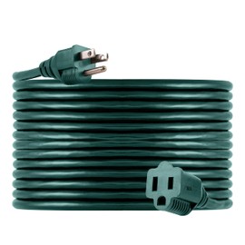 UltraPro Outdoor Extension Cord, 40 Ft, Heavy Duty Extension Cord, Double Insulated, Grounded, 16 Gauge, 3 Prong Extension Cords, General Purpose Long Extension Cord, UL Listed, Green, 55006
