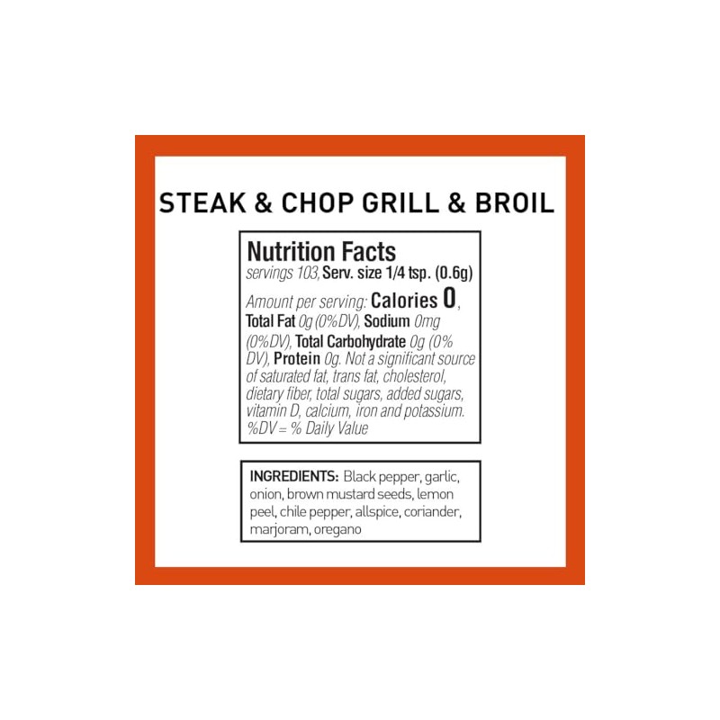 Spice Hunter Steak & Chop Blend, Grilling Blend, 2.2 Ounce