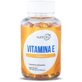 NatGel Vitamina E con Omega 3, 120 Softgels
