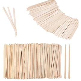 1200 Pack Wooden Waxing Sticks Wax (Without Handle) and 1200Pcs Small Waxing Sticks (Slanted Handle)