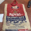 Royal Basmati Rice Bag 20lbs Burlap Handles Zipper Heavy Duty