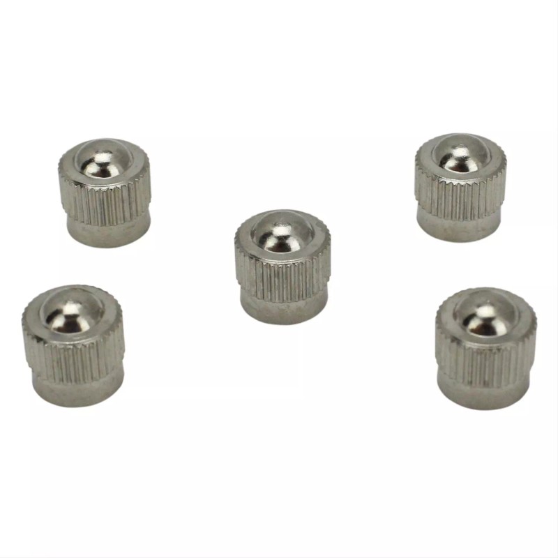 Milton (0725.) Tire Valve Dome Caps (5 Pack) - Solid