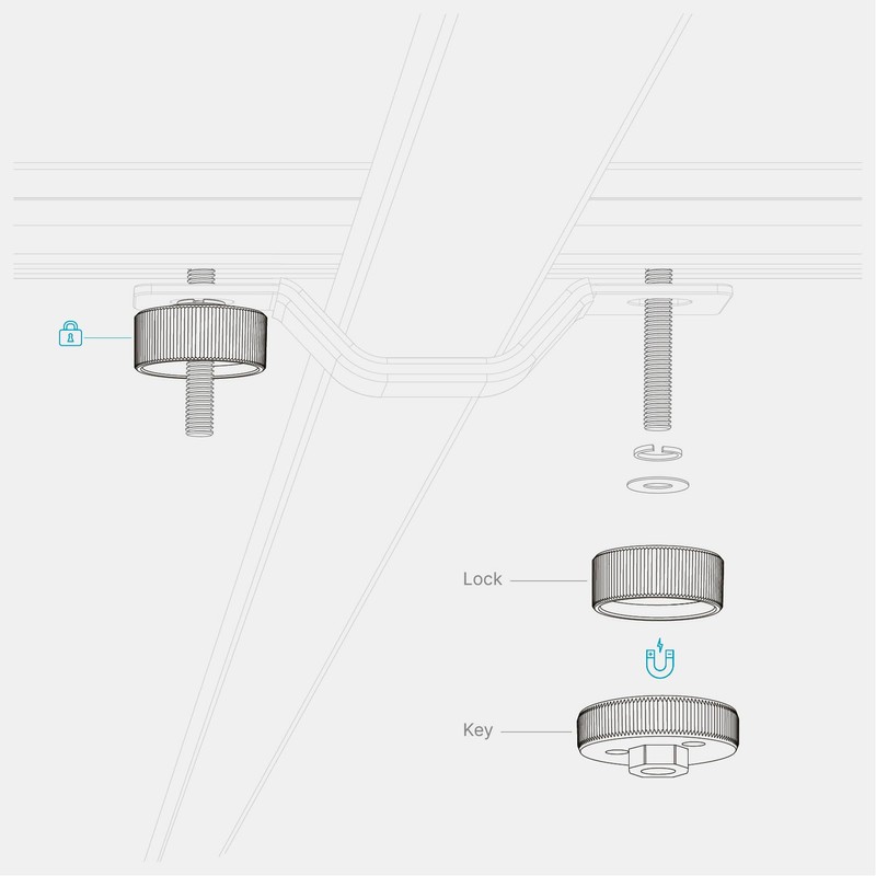 qeedo Freedom Lock Set 2.0 2 Piece Security Lock with