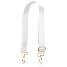 Allzedream Wide Purse Strap Replacement Crossbody Shoulder Bag Adjustable (White)
