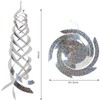 6Pcs Bird Repellent Spiral Reflectors Bird Deterrent Reflective Wind Spiral