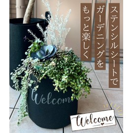 TOREDOOR Stencil Sheets, Alphabet Mandala Set, 8 Pieces, DIY Art for Gardening and Wallpaper, Stylish Stencils