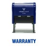 Warranty Office Self Inking Rubber Stamp (Blue Ink) - Medium