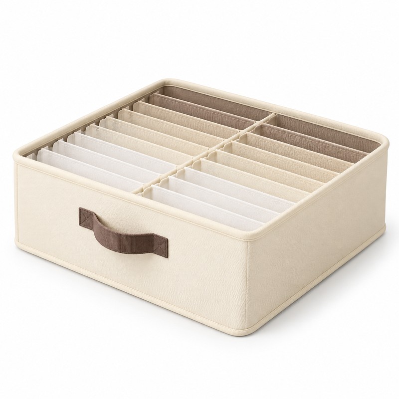 Foldable Wardrobe Organizer for Clothes & Pants – 16/24-Grid Storage