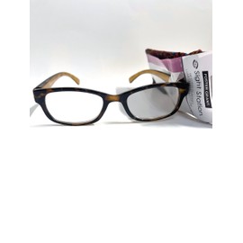 Foster Grant Sight Station Heather Gold Tortoise reading glasses +3.25, Brown