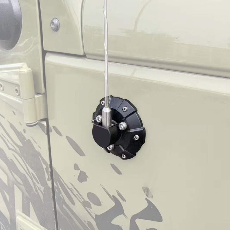 Maiker Compatible with Radio Antenna Base Cover 2007-2019 Jeep Wrangler