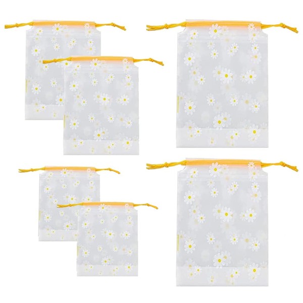 DLPRK 6 x Shoe Bags with Drawstring PE Shoe Bag,