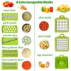 Multifunctional Vegetable Slicer with Accessories, Sharp Blades for Fruits and